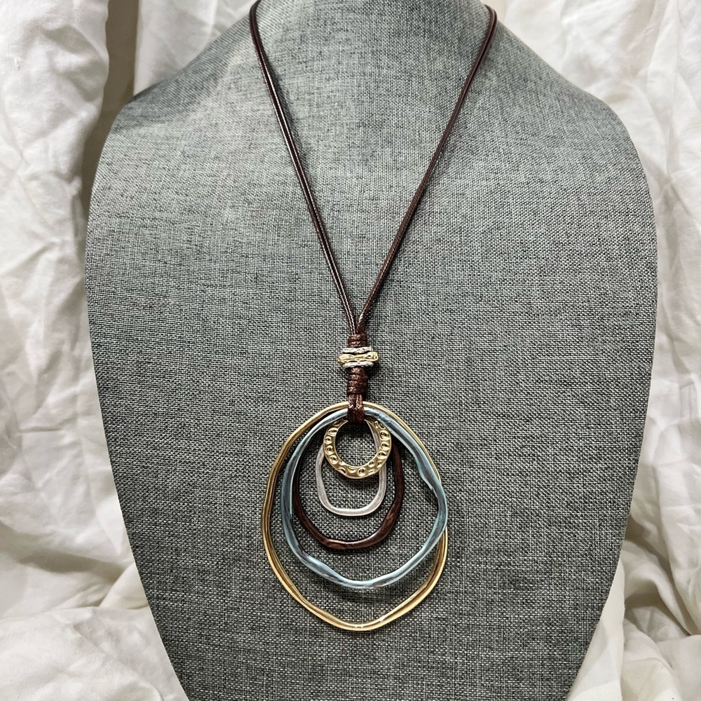 Fashion Jewelry BoHo Style Geometric Circles Plated in Gold, Silver, Bl☑️ - Picture 5 of 11